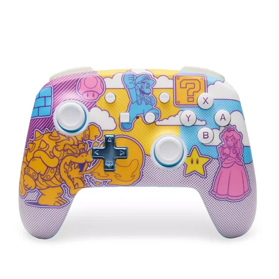 PowerA Enhanced Wireless Controller for Nintendo Switch- Mushroom Kingdom Pop Art