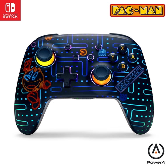 PowerA Enhanced Wireless Controller for Nintendo Switch with Lumectra  PAC-MAN Neon Arcade