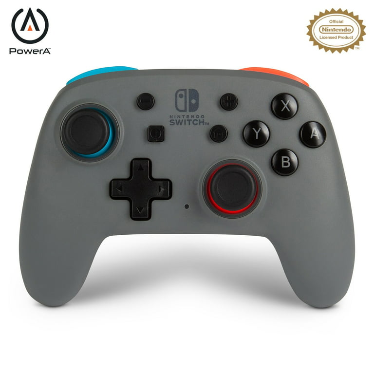 PowerA Nano Enhanced Controller for Nintendo Switch - Grey-Neon - Walmart.com
