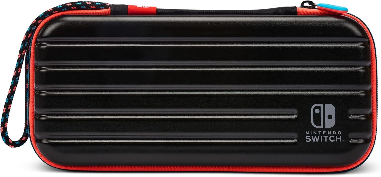 PowerA Slim Travel Pro Case for Nintendo Switch - O Model, Nintendo Switch and Nintendo Switch Lite - Red/Blue