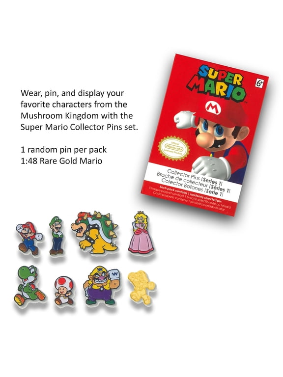 Universal Super Mario Collector Pins, 1500471-01