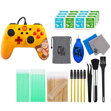 PowerA - Wired Controller for Nintendo Switch - Donkey Kong With Cleaning Manual Kit Bolt Axtion Bundle Used