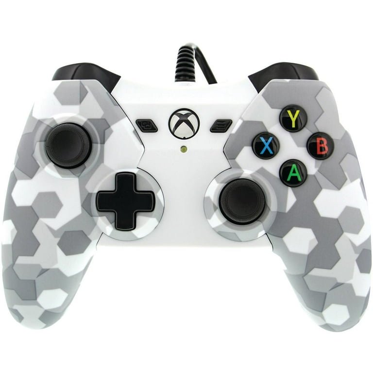 Comando Xbox One - Wired Branco Camo - Licenciado