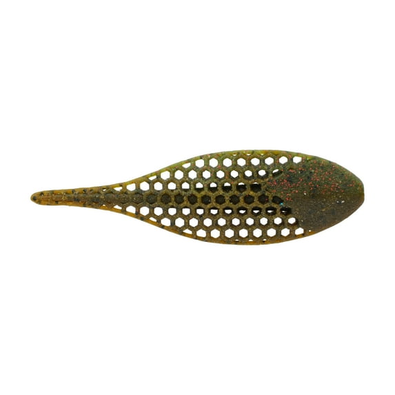 Berkley PowerBait® MaxScent Flux-Gill, 5.3 in, Green Pumpkin Watermelon Red