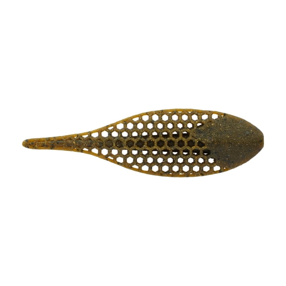 Berkley PowerBait® MaxScent Flux-Gill Fishing Soft Bait, 3.5 in, Green Pumpkin