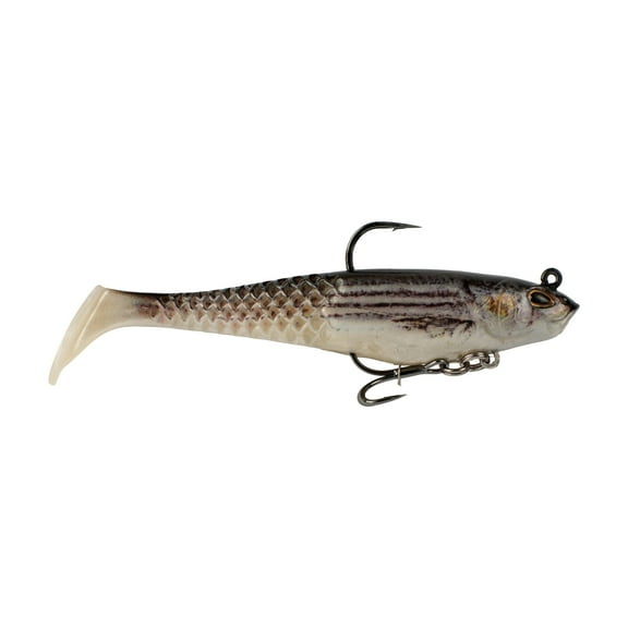 Berkley PowerBait Saltwater Pre-Rigged Cullshad, 4 in, Mullet