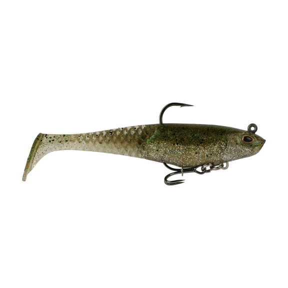 Berkley PowerBait Saltwater Pre-Rigged Cullshad, 4 in, Silver Flash