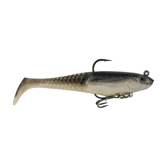 Berkley PowerBait Saltwater Pre-Rigged Cullshad, 4 in, Black Shad