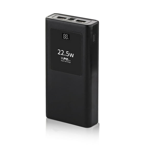 PowerBanks Casing Kits 20000mAh Mobile Chargers Builts in Cable PD22.5W Quick Charging LCD Display Shell