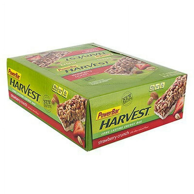 PowerBar Harvest Long Lasting Energy Bar Strawberry Crunch 15 Bars