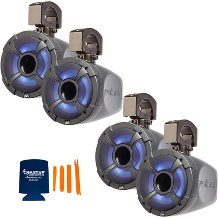 PowerBass 2 Pairs of XL-POD6LR 6.5" Long Range Pod Speaker System