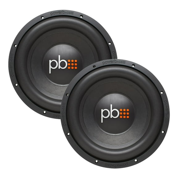 PowerBass 2 S-1204D 12" Dual 4-Ohm Subwoofers