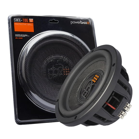 PowerBass 2XL-1240D 2XL Series Compact 12" Subwoofer With SWX-12G Steel Mesh Grill
