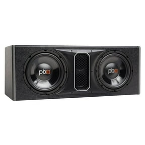 PowerBass Dual 10" 1000W Loaded Subwoofer Enclosure, SVC 4 Ohm