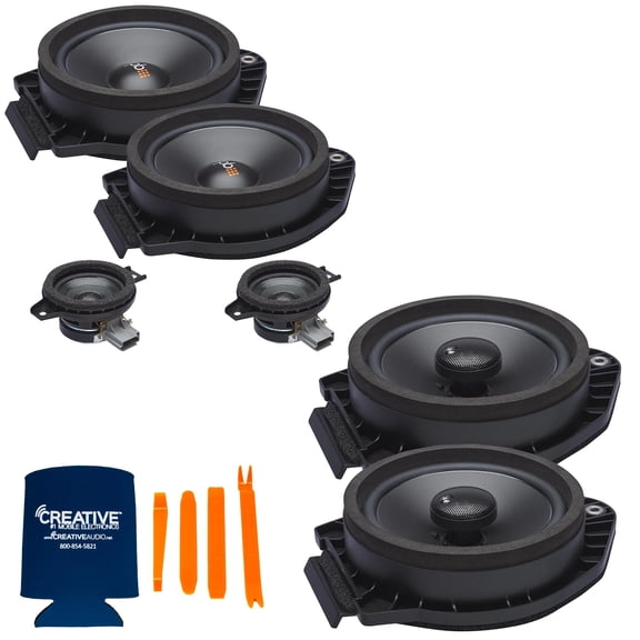 PowerBass OE Series Direct Replacement Speakers With Front Tweeters Compatible With Chevy Avalanche 07-13