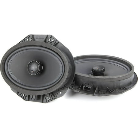 Powerbass - OE Series 6x9in. 2-Way Coaxial OEM Replacement Speaker with Injection-Molded Polypropylene Woofer Cone - black