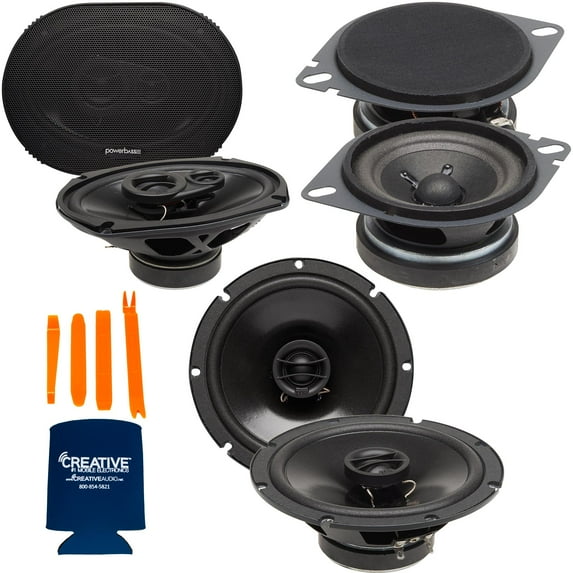 PowerBass OEM Direct Replacement Speakers Compatible with 08-10 Jeep Commander