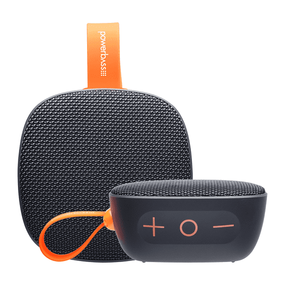 PowerBass SOUND CUBE Portable Bluetooth Speaker with TWS AM & FM SD