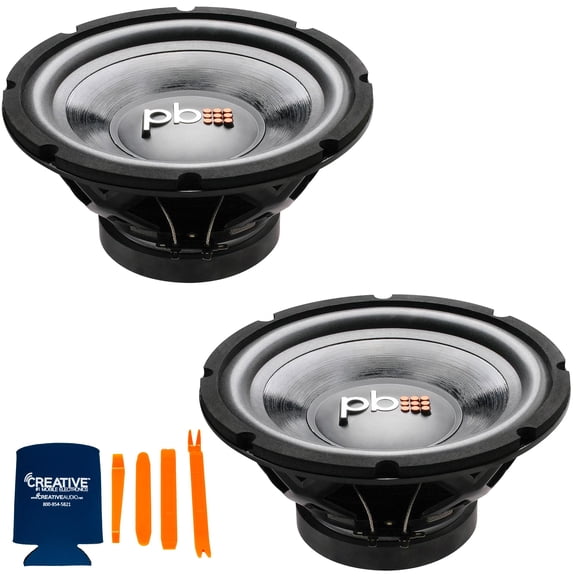 PowerBass Two PS-10 PS Series 10" 4-Ohm Subwoofers