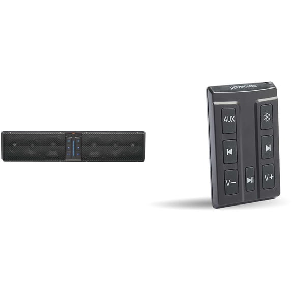 PowerBass XL-650 - 6 Speaker System Bluetooth Powersports Sound Bar with XL-SBCONRF - XL Soundbar External Wireless Controller