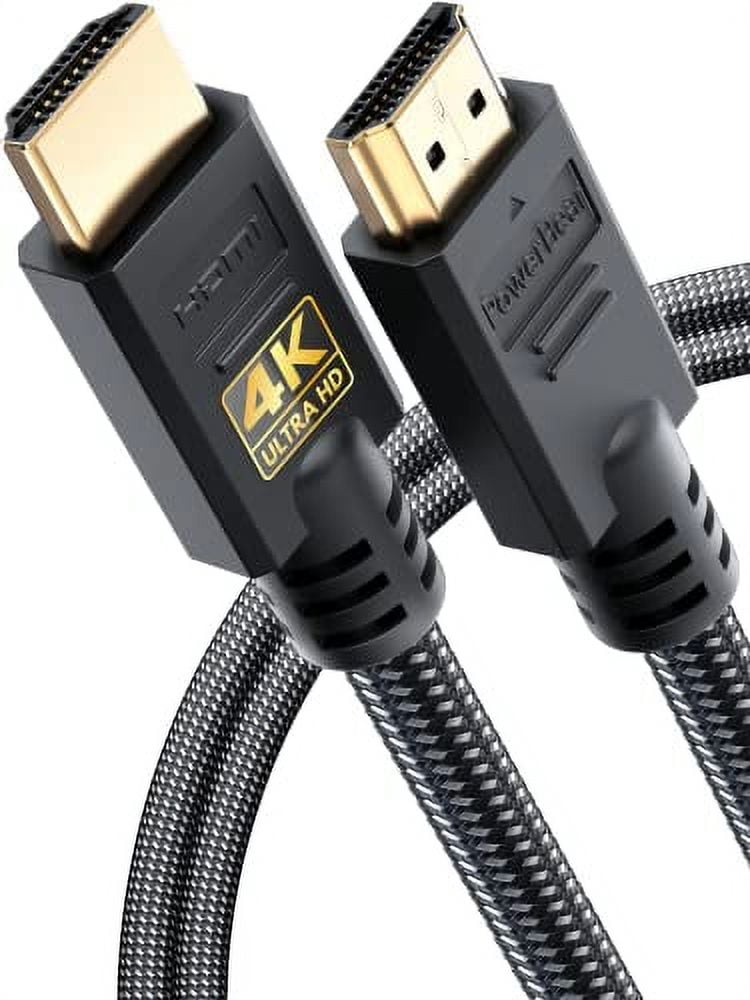 4k Braided Ultra HD HDMI Cable Hi-Speed 3D - 3ft 6ft 10ft 15ft 25ft 30ft, 2  pack