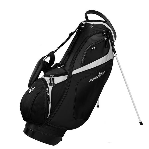 PowerBilt Golf Dunes Lightweight Dual Strap Stand Bag, Black -