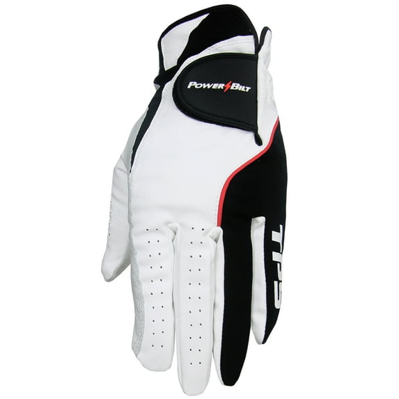 PowerBilt Golf TPS Cabretta Tour Gloves (3-Pack), Fits on Left-Hand Small - Fits on Left-hand