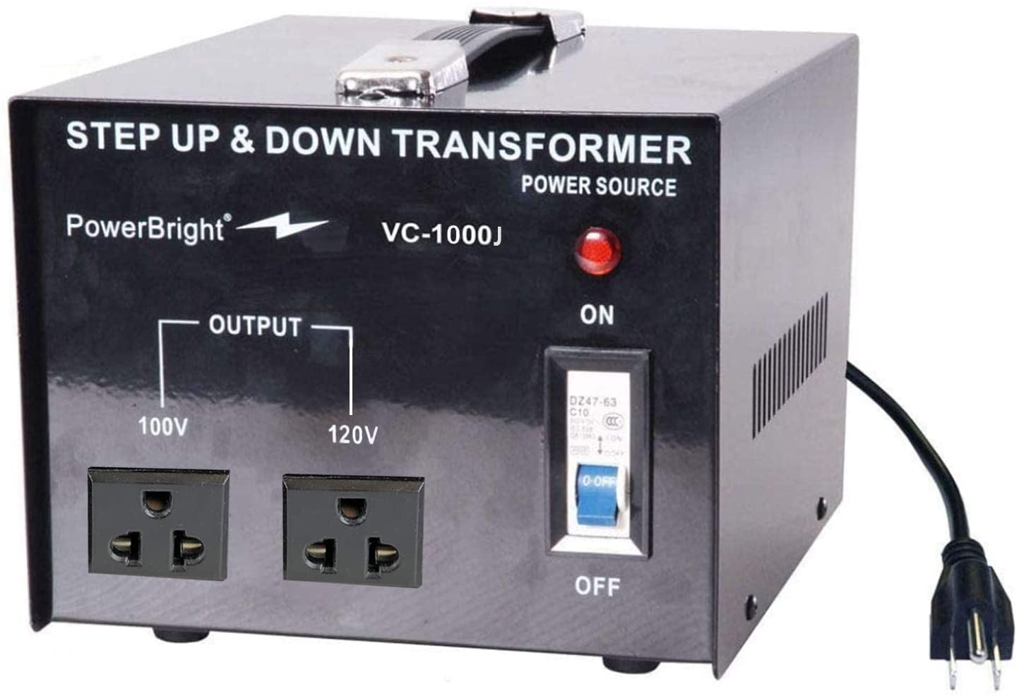 PowerBright 1000W Step Up & Down Japanese Transformer, Power ON/Off ...