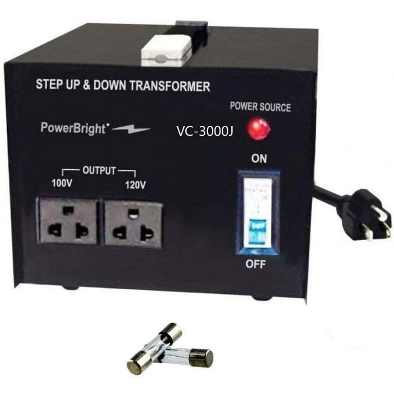 PowerBright 3000 Watts Japanese Voltage Transformers, Step