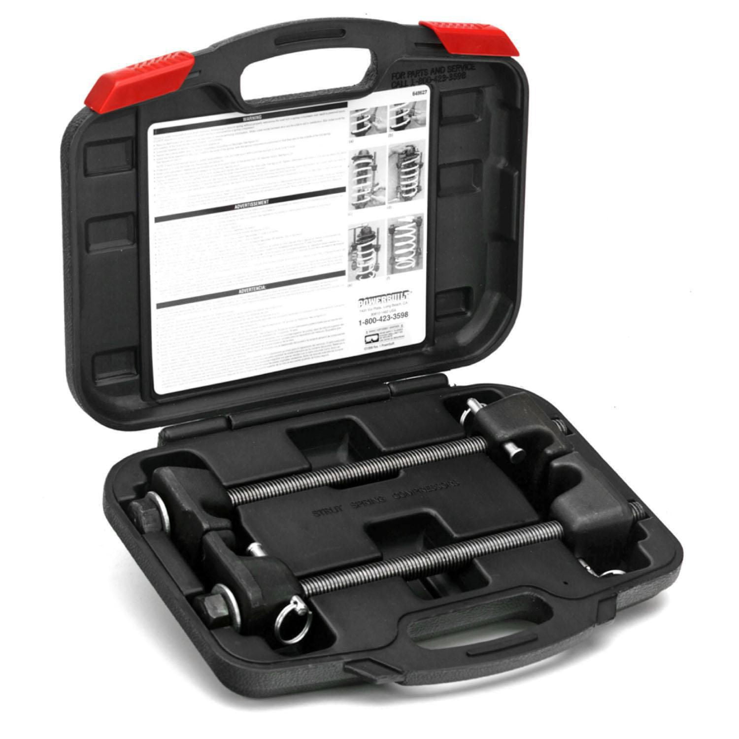 PowerBuilt 2 Pc Strut Spring Compressor Set For safe removal and