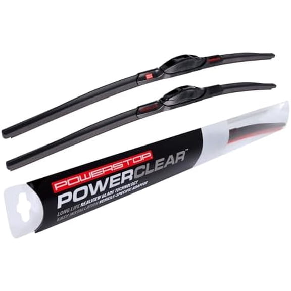 PowerClear PCK-2618-1 Front 26" + 18" Windshield Wiper Blade Set J-Hook Type For Honda Accord, Honda Civic, Hyundai Sonata, Toyota Camry, Chevrolet Malibu [Model Specific]
