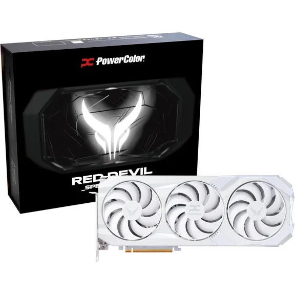 PowerColor Red Devil White Radeon RX 9070 XT 16GB GDDR6 256 bit GPU Graphics Card