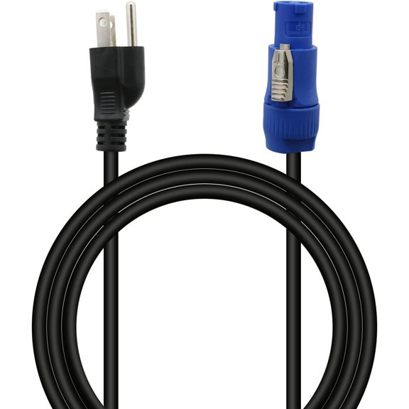 PowerCon Cable 3.9 FT - AC Power Plug 3 Prong NEMA 5-15P to NAC3FCA Connector Cord for Stage Light LED Screen
