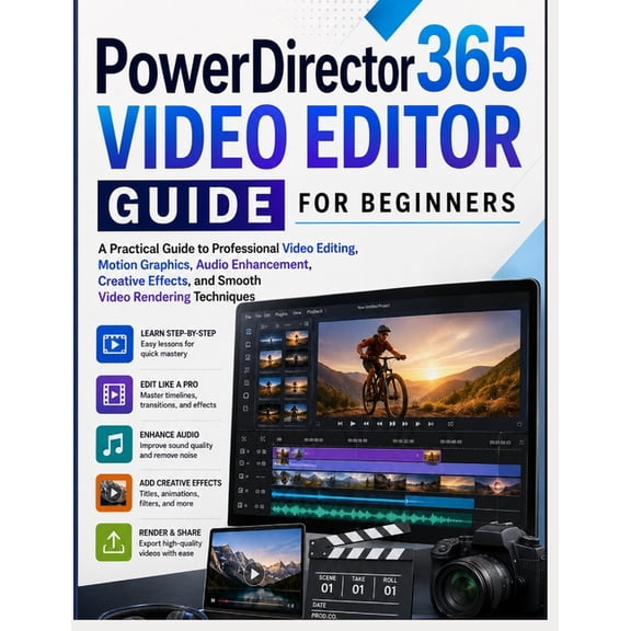 PowerDirector 365 Video Editor Guide for Beginners: A Practical Guide to Professional Video Editing, Motion Graphics, Au, (Paperback)