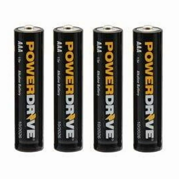 PowerDrive AlkalineAAA 4PK AlkalineAAA 4PK