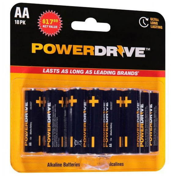 PowerDrive POWER DRIVE ALKALINE AA 18PK