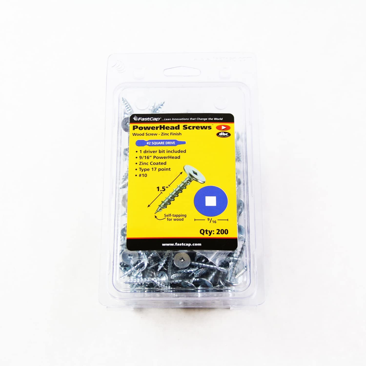 PowerHead Wood Screws with Oversized Flat Head SelfTapping Point 1