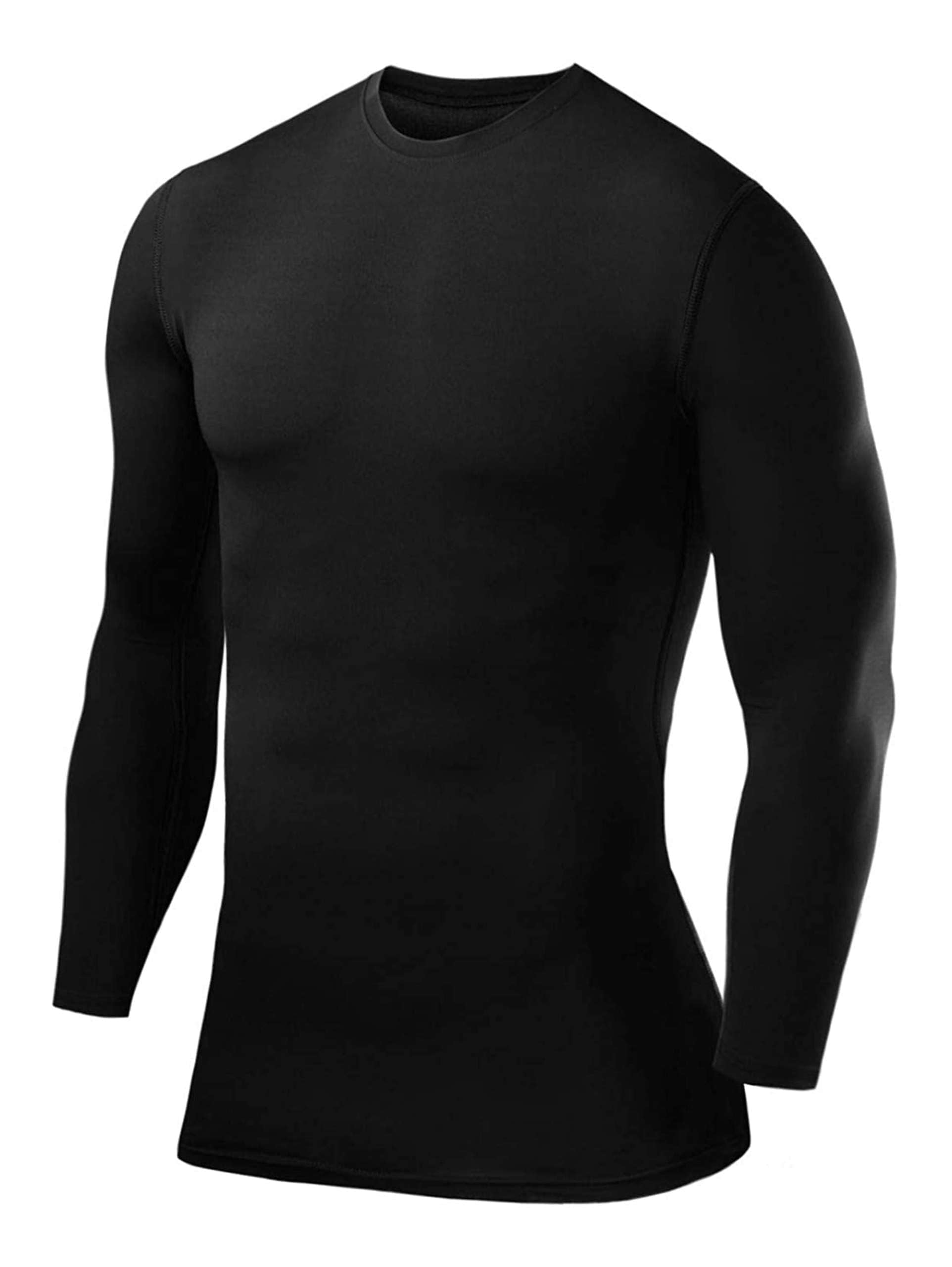 PowerLayer Men's Compression Base Layer Top Long Sleeve Under Shirt