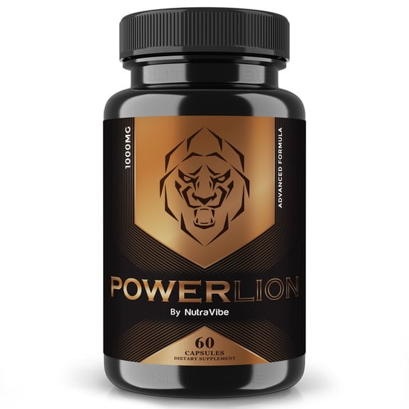 PowerLion Original Power Lion Capsules with a Natural Daily Blend for Energy & Wellness | Clean, Gentle, Easy-to-Swallow Pills (60 Capsules)
