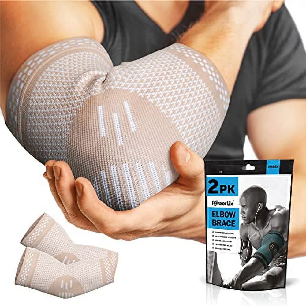 PowerLix Elbow Brace Compression Sleeve for Elbow Support, Tendonitis