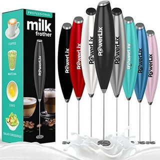 Elementi Milk Frother Handheld Matcha Whisk No Stand (Black)