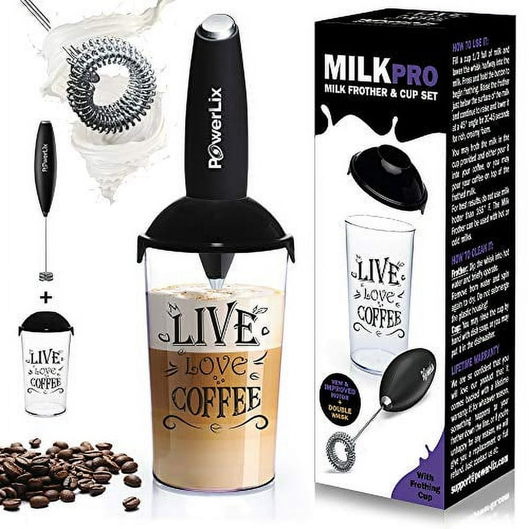 Battery Operated HandHeld Electric Whisk Coffee Frothing Wand