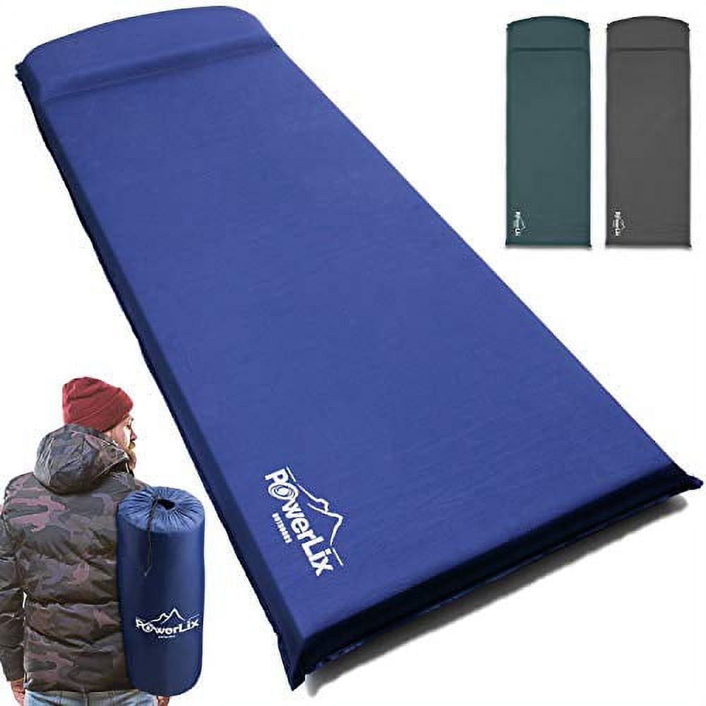 Fold-O-Mat Foam Sleeping Camping Pad, Blue, Purple, Green 