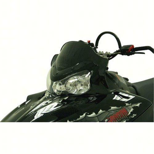 PowerMadd 10192012; Cobra Windshield Iq Low Black Snowmobile