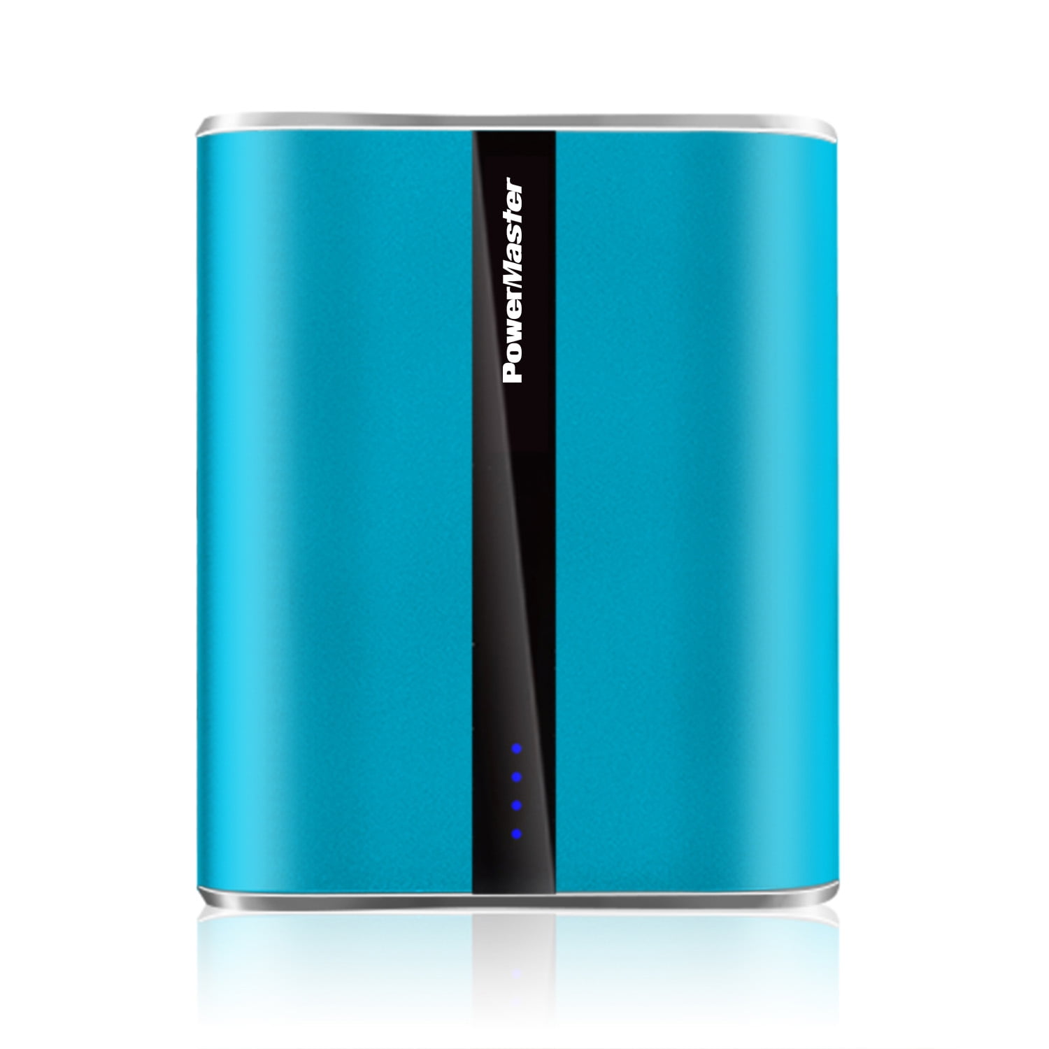 PowerMaster 12000mAh Portable Charger with Dual USB Ports Power Bank Blue