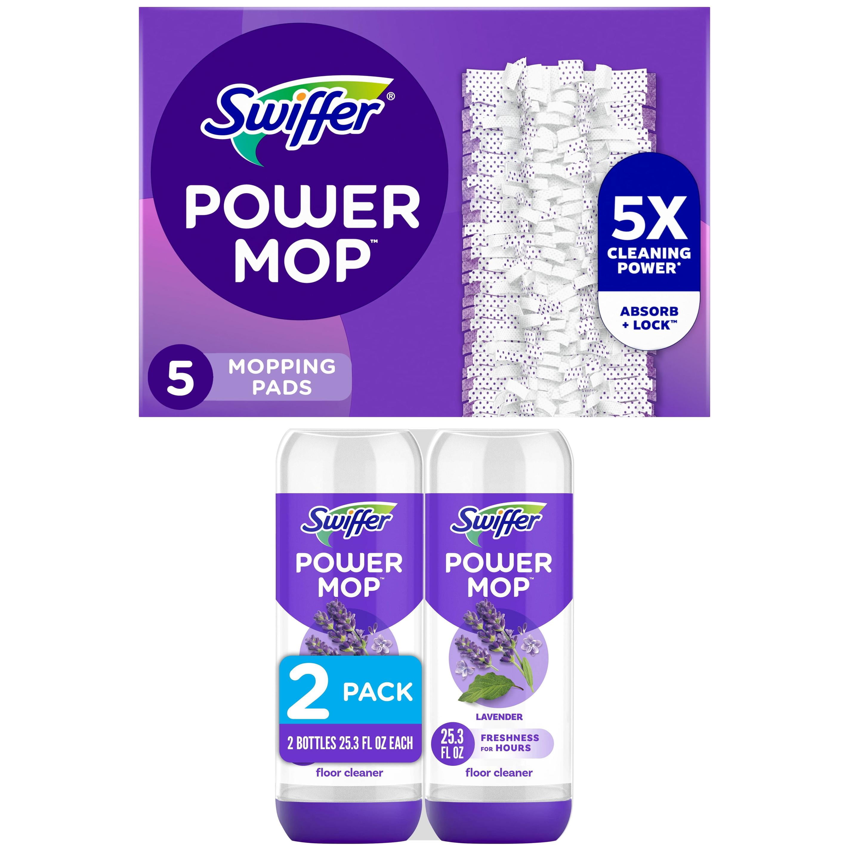 PowerMop Pad 5ct and Lavender 2pk Solution