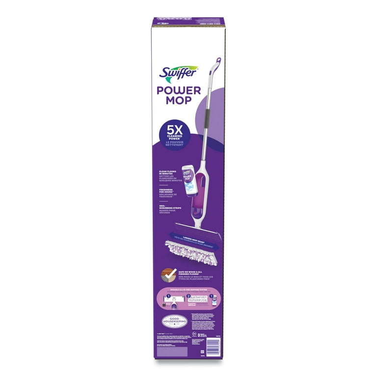 PowerMop Starter Kit, 15.4 x 5.3 White/Purple Cloth Head, 26 PowerMop Starter Kit, 15.4 x 5.3 White/Purple Cloth Head, 26