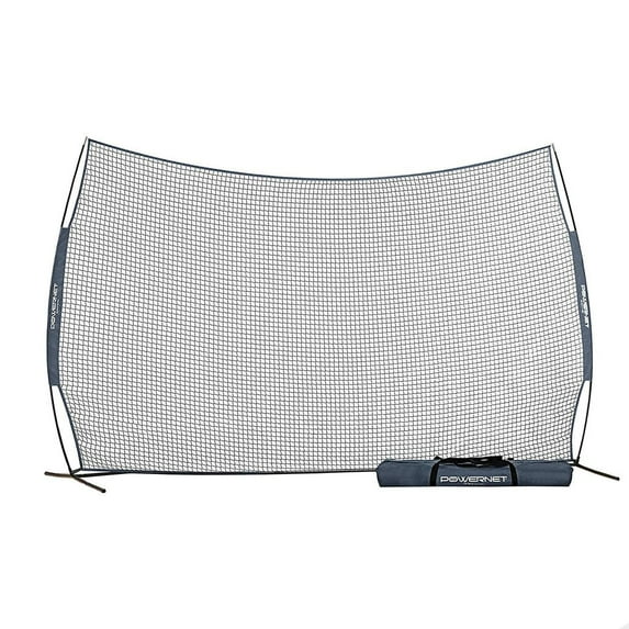 PowerNet Portable Sports Net for Protection, Soccer, Lacrosse & Volleyball Rebounder, Softball Baseball Net, Basketball Net, Indoor Outdoor Safety Net, Backyard & Garage Backstop (16 x 10 FT)