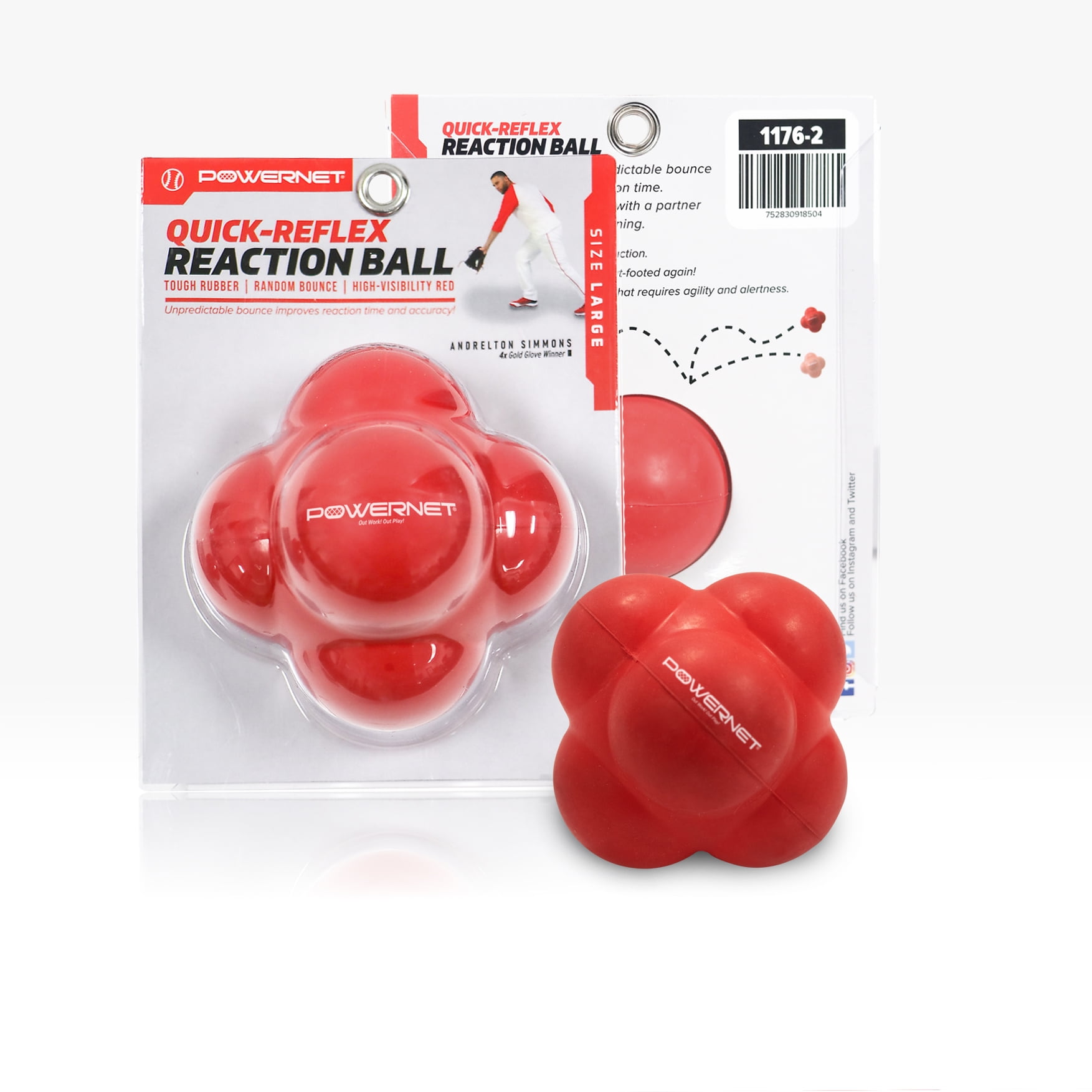 Andrelton Simmons Reaction Balls 2Pack Soft Hands Reflex