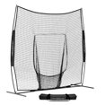 thumbnail image 1 of PowerNet Baseball Net, 8x8 FT Portable Baseball Training Equipment, Softball Baseball Batting Net, Throwing & Pitching Net with Carrying Bag (Black), 1 of 6